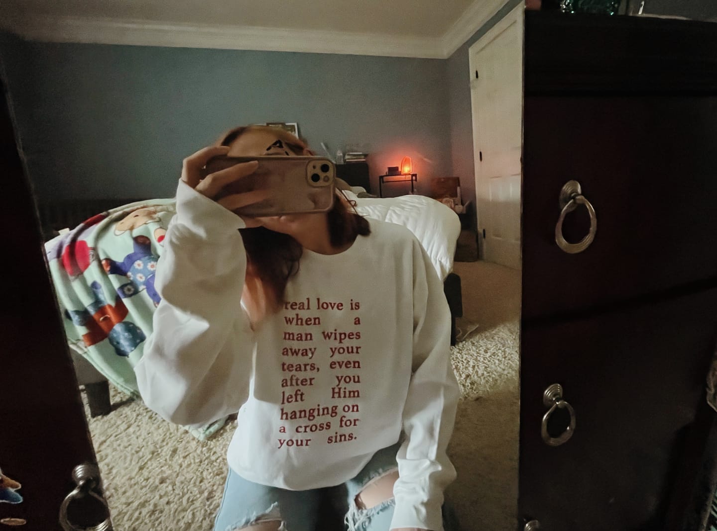 Customer photo review of Sweater: Real love is when