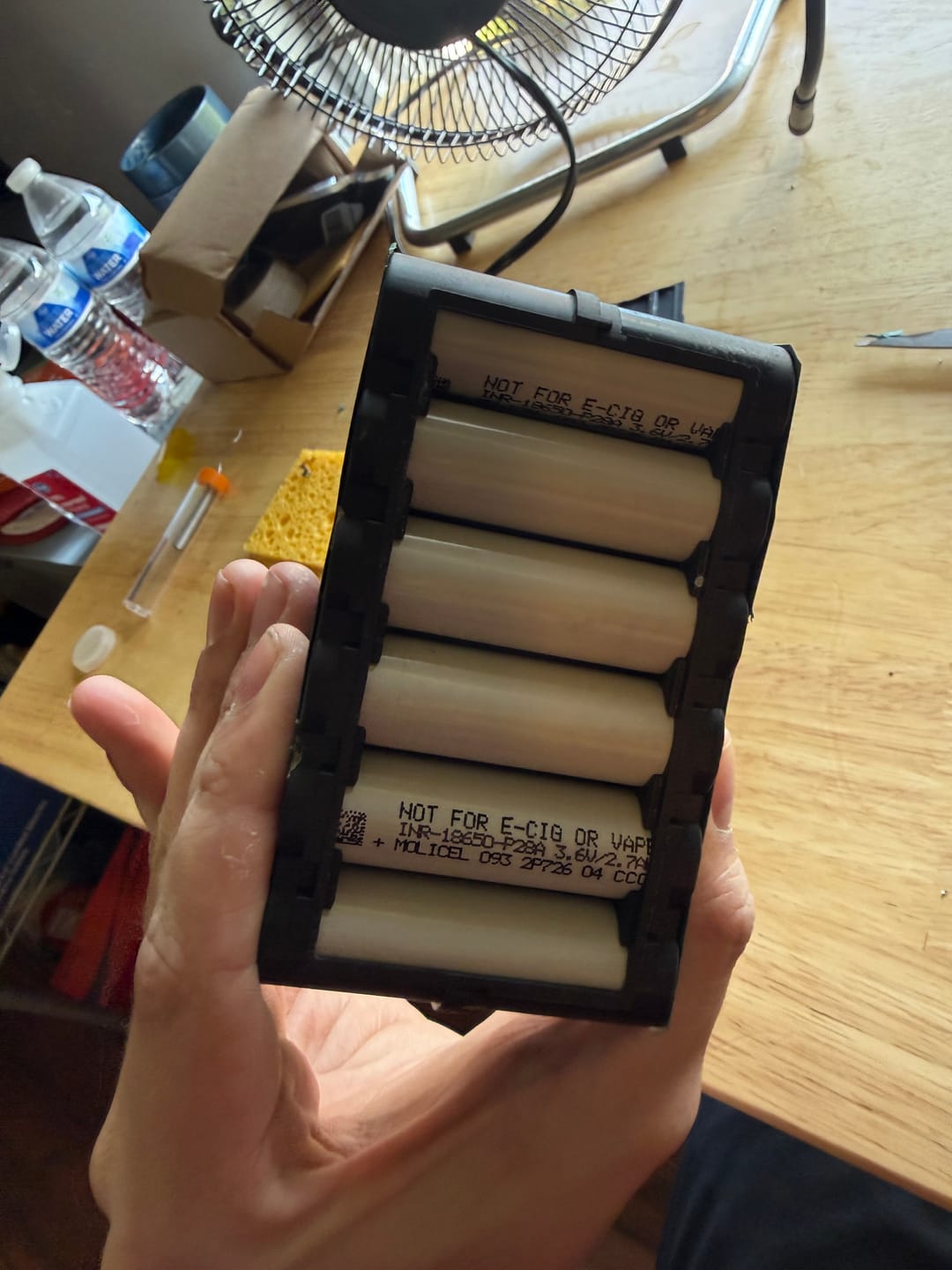 Customer photo review of Molicel P28A 18650 2800mAh 35A Battery