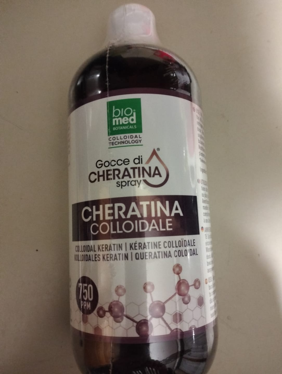 Customer photo review of Ialuronico colloidale spray sublinguale 1200 ppm - 500 ml