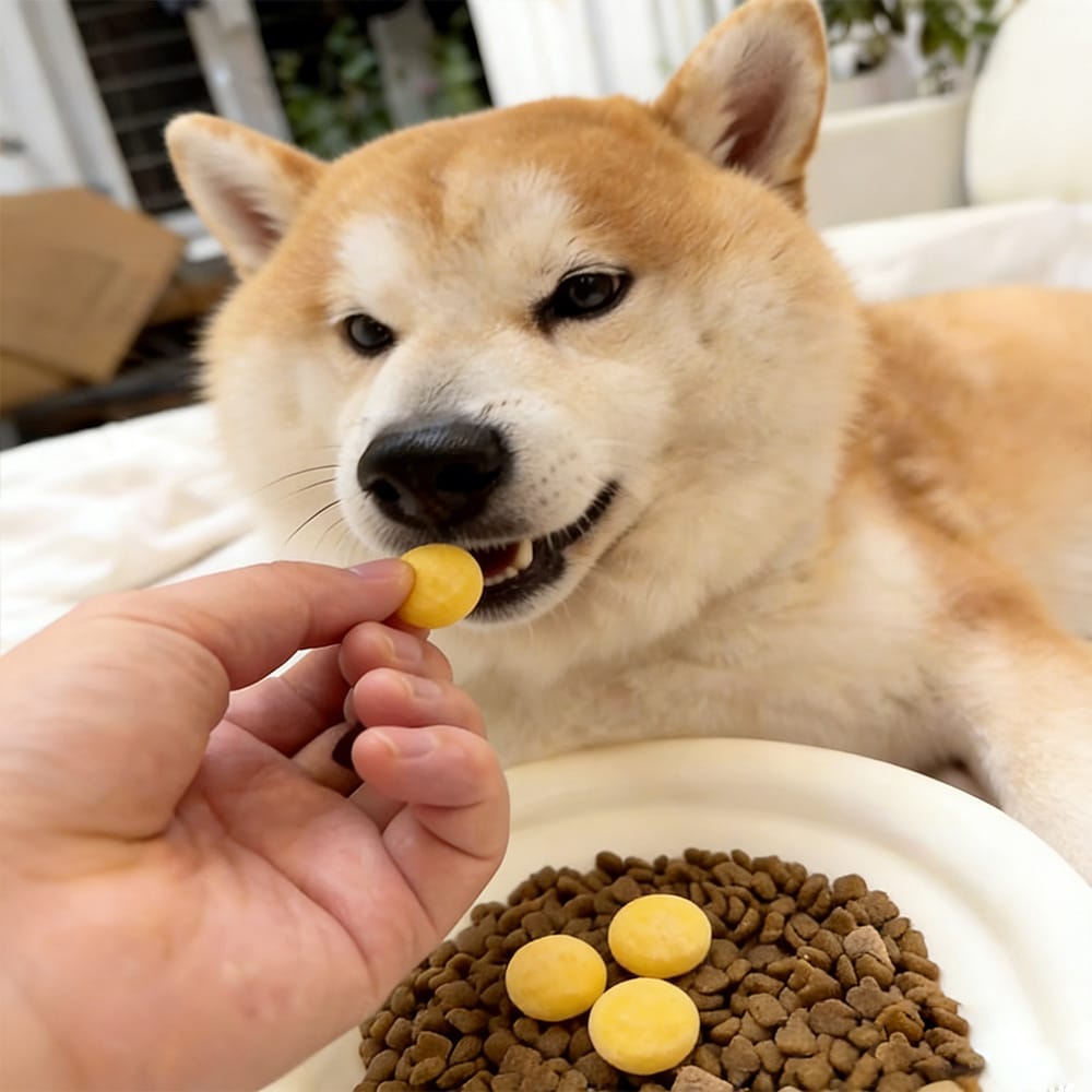 Customer photo review of Freeze-Dried Pure Quail Egg Yolk Bites