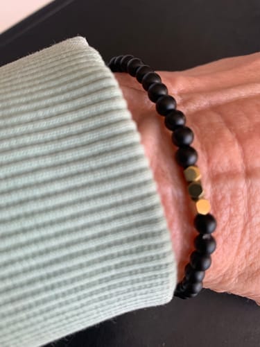 Customer photo review of Obsidian Armband