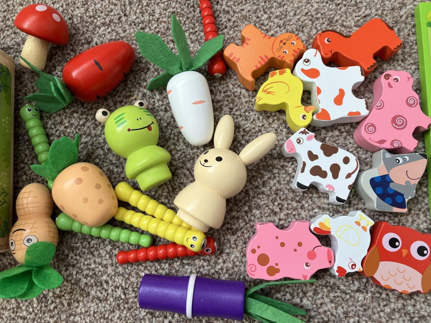 Customer photo review of Marvin’s Montessori Carrot Harvest Toy