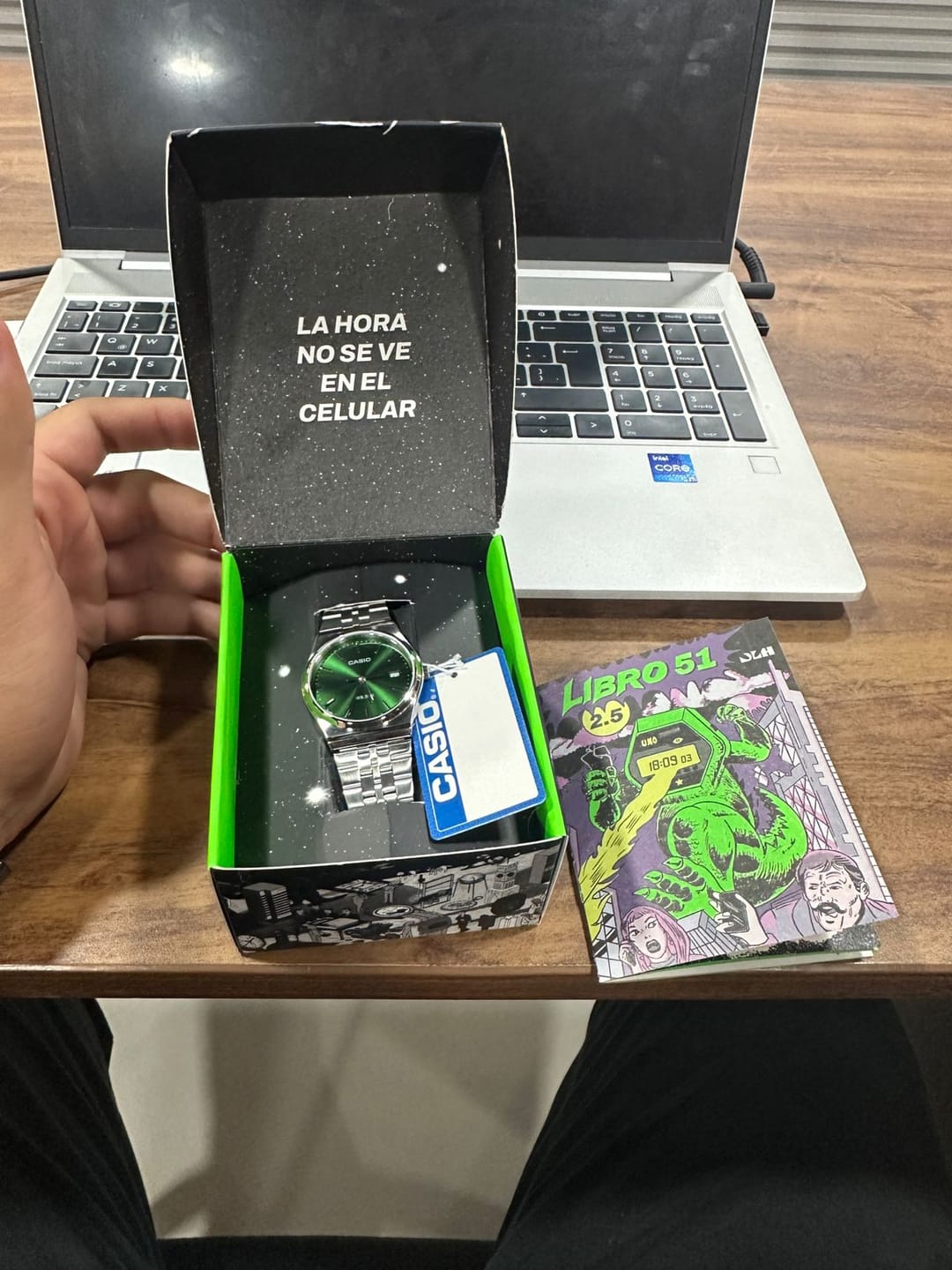 Customer photo review of Reloj Casio Análogo MTP-B145D-3AV Verde 35mm