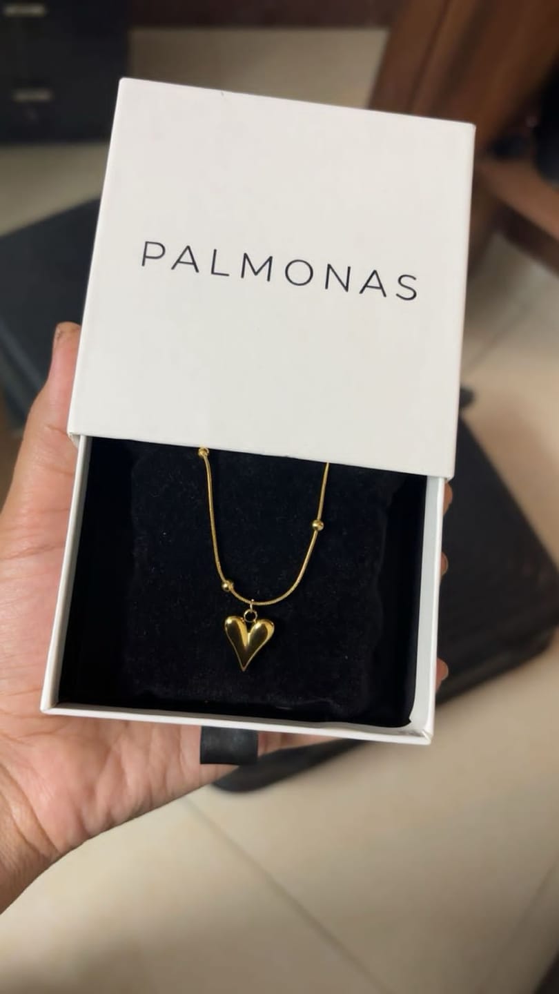Customer photo review of Heart Ball Chain Pendant