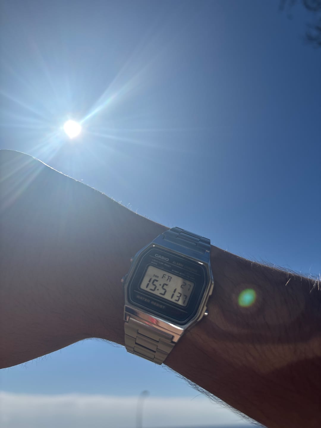Customer photo review of Reloj Casio Vintage A158WA-1DF Azul/Plateado