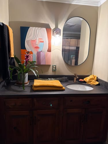 Customer review photo for Plaster Art Texture Painting #SG256
