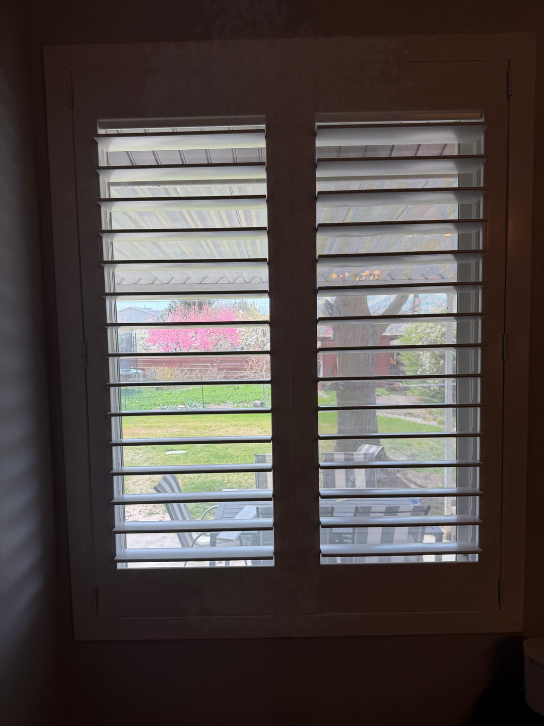 Customer photo review of Hybrid Wood Plantation Shutter