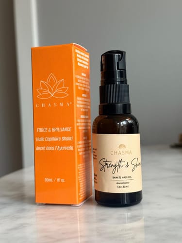 Customer photo review of Strength & Shine Hair Oil 30mL