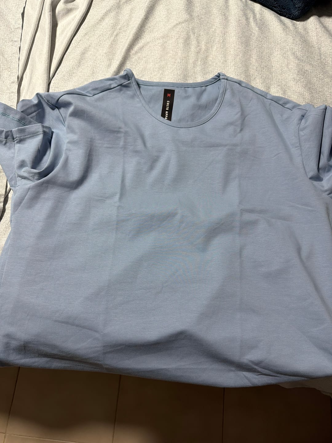 Customer photo review of Ultra Soft Relax Tee - Stone Blue
