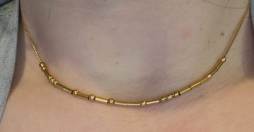Customer photo review of Fuck Trump - Necklace