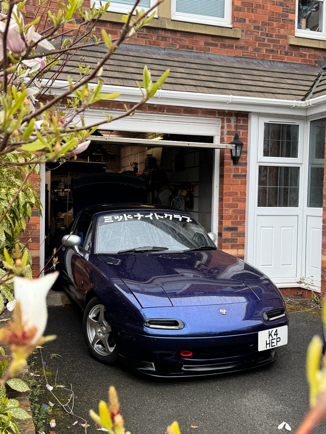 Customer photo review of Glossy Metallic Tanzanite Blue Vinyl Wrap