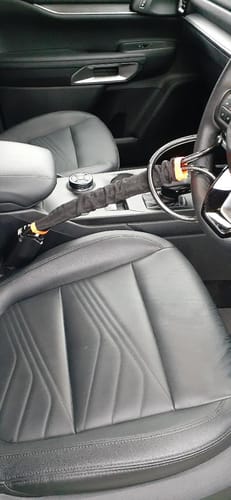 Customer photo review of Lock'd Car Defender - Visible Theft Deterrent