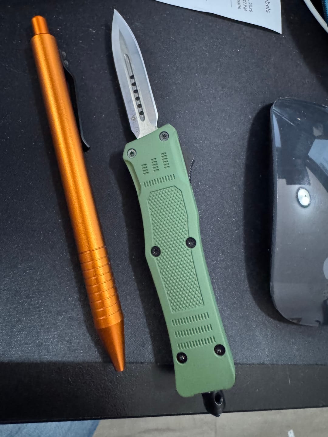 Customer photo review of Small Green Phantom D/A OTF (Multiple Blade Styles Available)