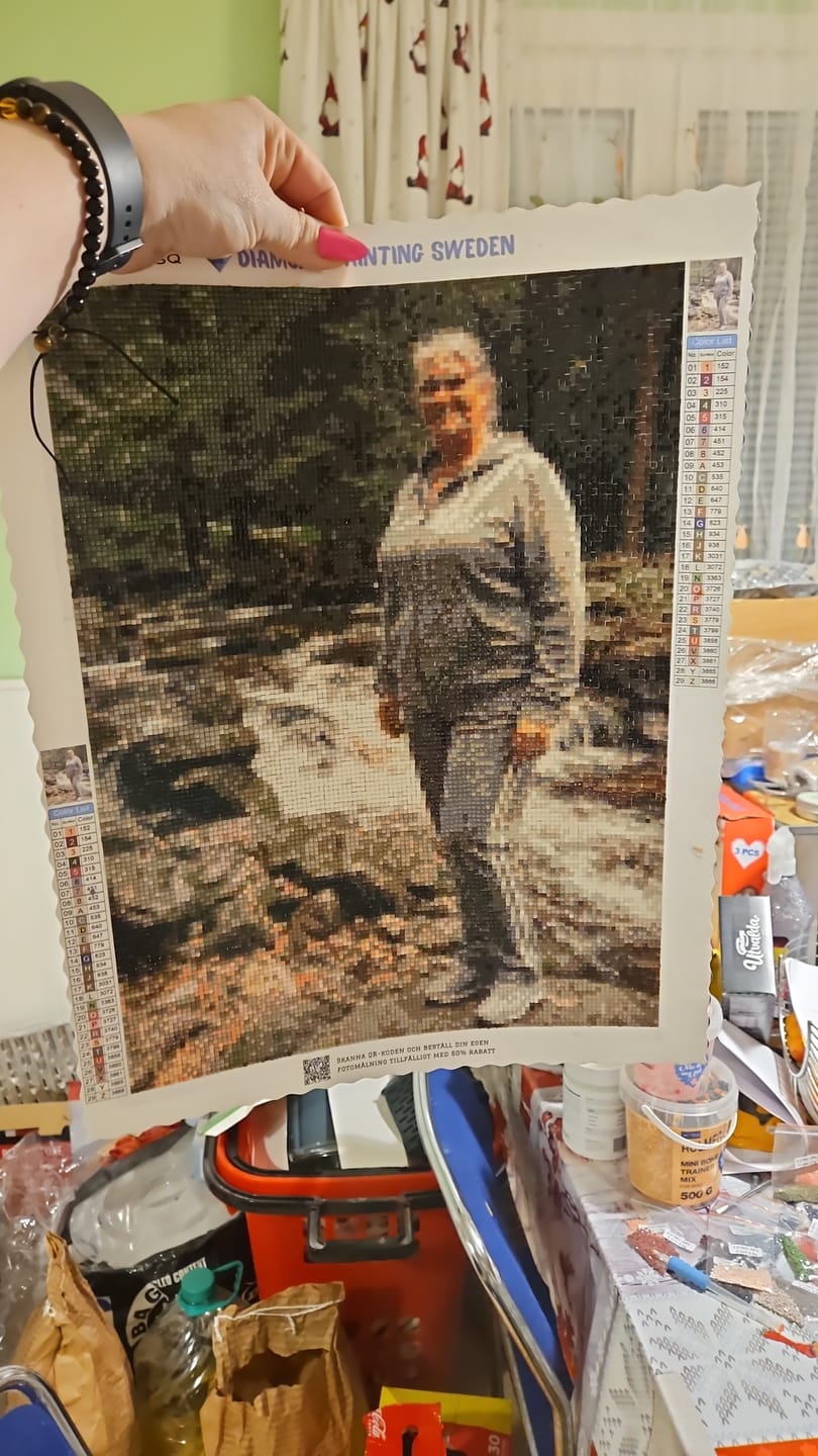 Customer photo review of Eget Foto Diamond Painting