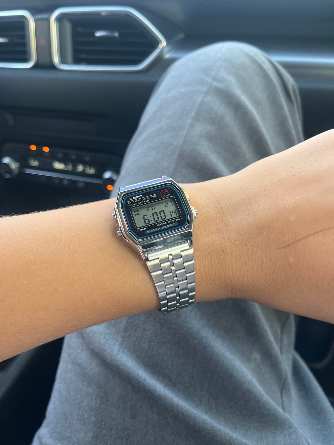 Customer photo review of Reloj Casio Vintage A159WA-N1DF Plateado MADE IN JAPAN
