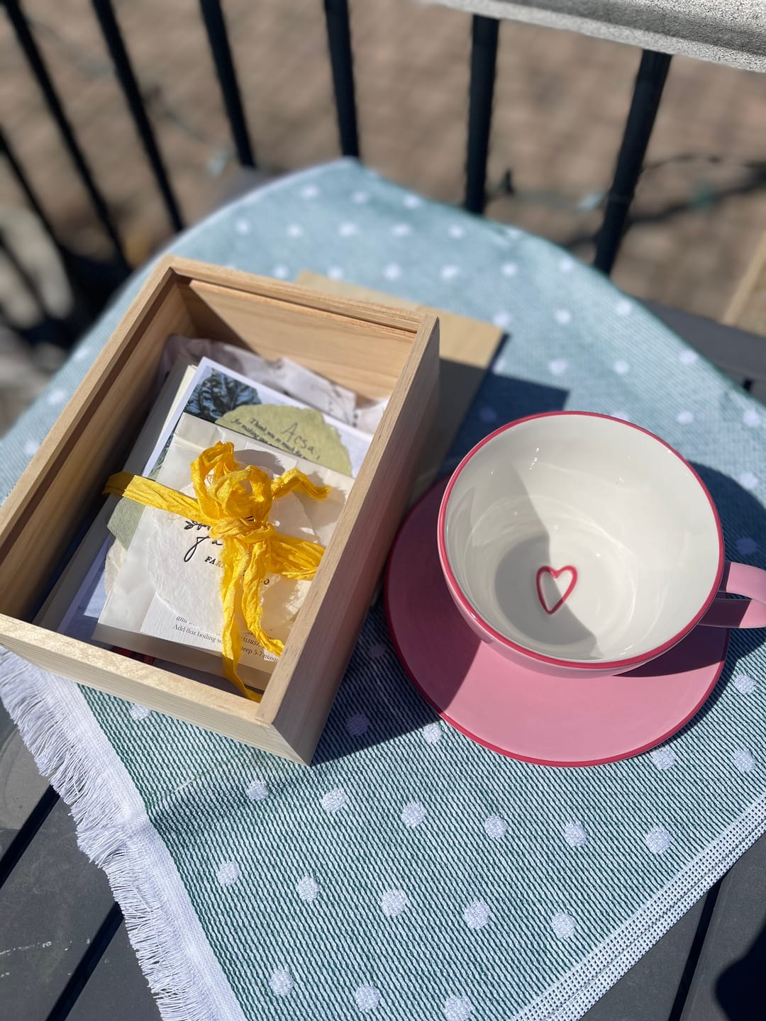 Customer photo review of keepsake stationery box
