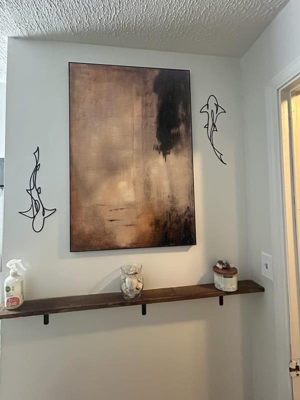 Customer photo review of Wabi Sabi Abstract Wall Art #WT016
