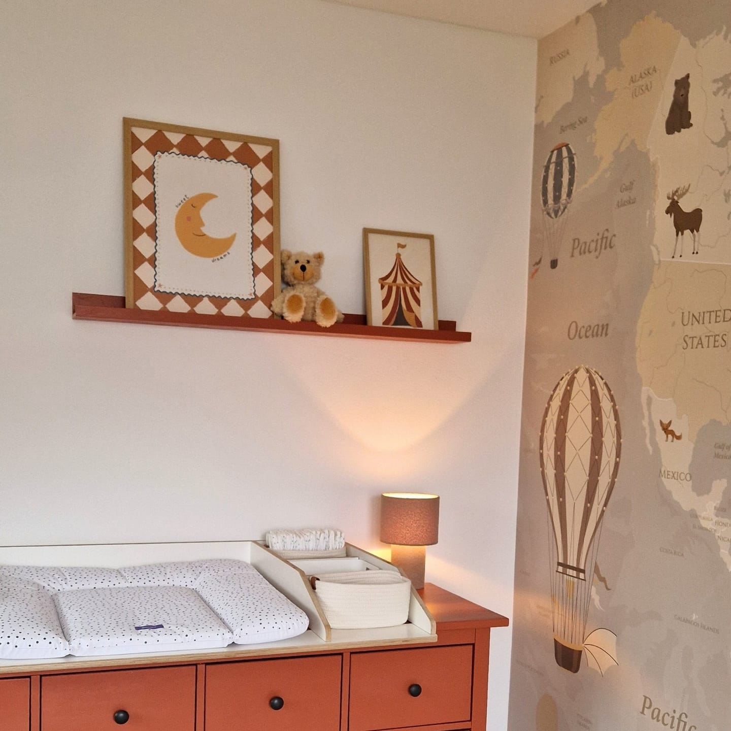 Customer photo review of Circus Tent Nursery Print