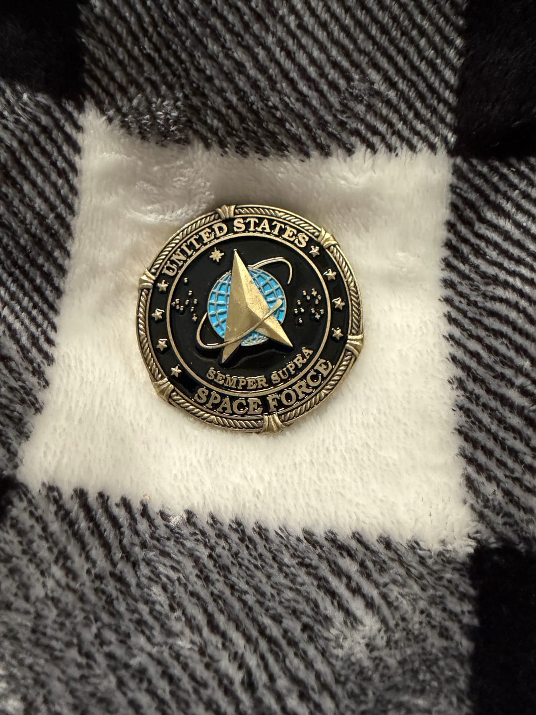 Customer photo review of US Space Force Coin