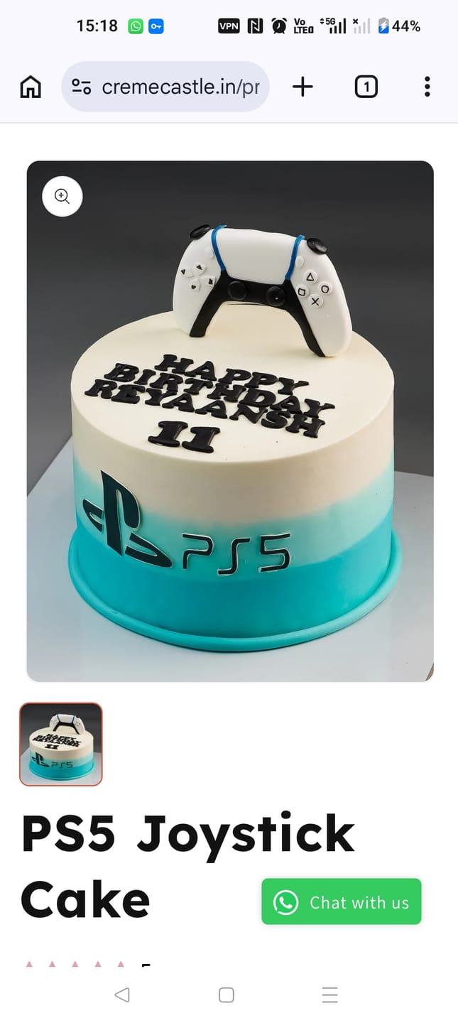 Customer photo review of PS5 Joystick Cake
