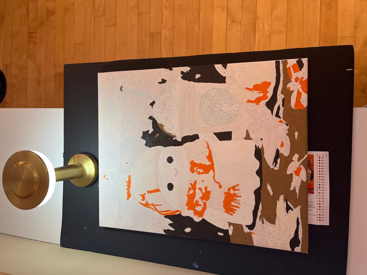 Customer photo review of Pumpkin spice ghost | Paint by Number
