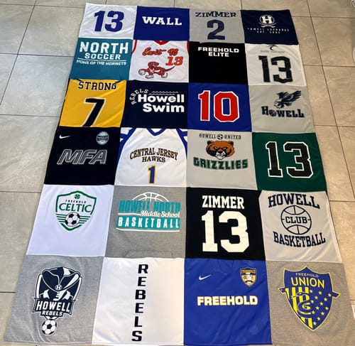 Customer photo review of Classic T-Shirt Blanket