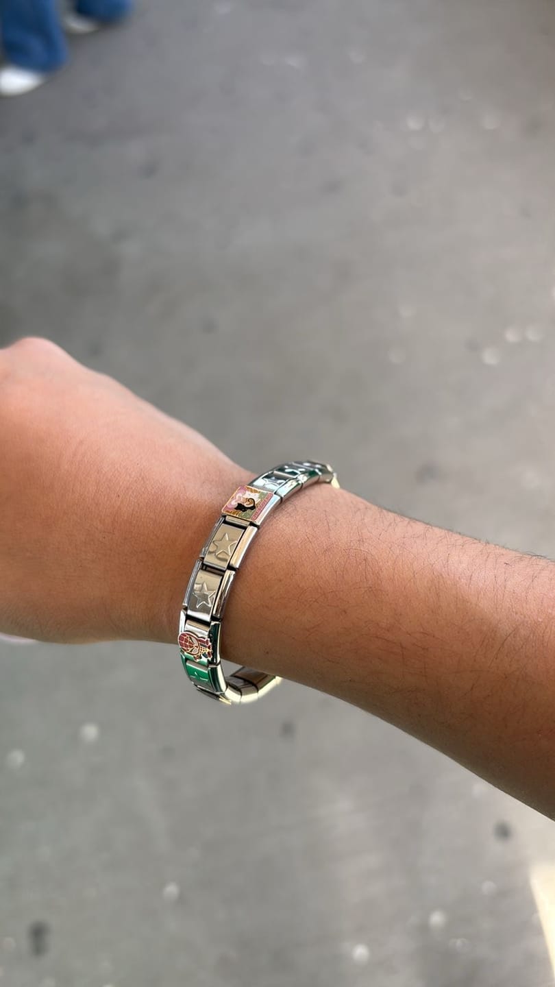 Customer photo review of Pulsera Estrellas Italiana para Charms
