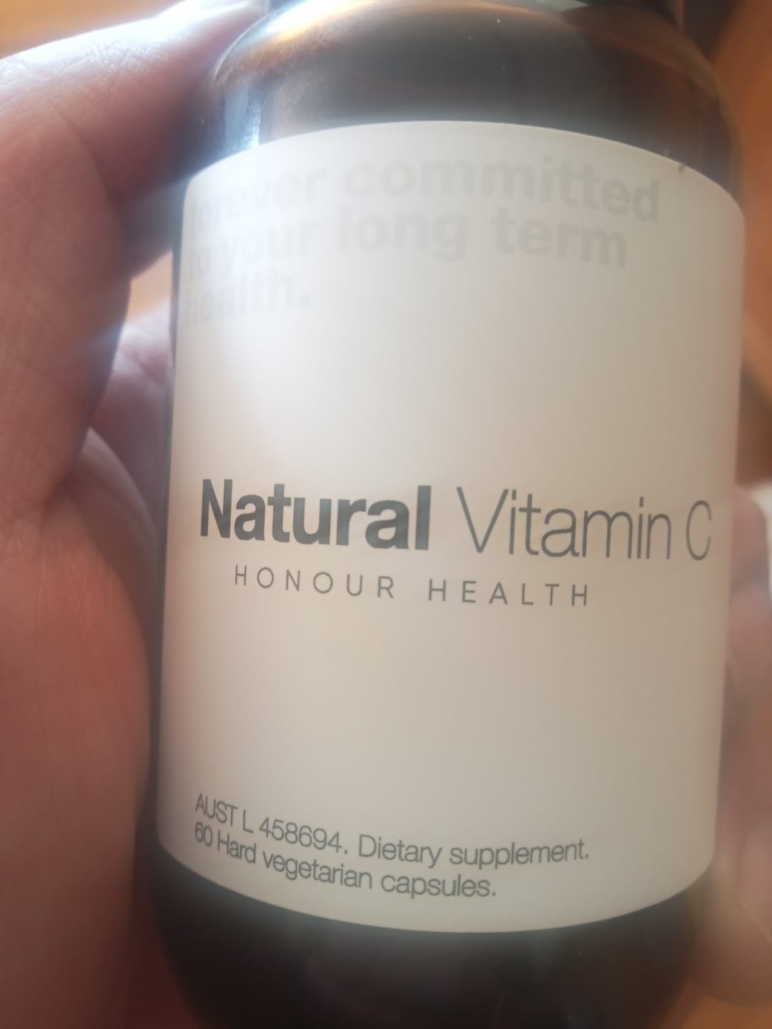 Customer photo review of Natural Vitamin C - 60 Capsules