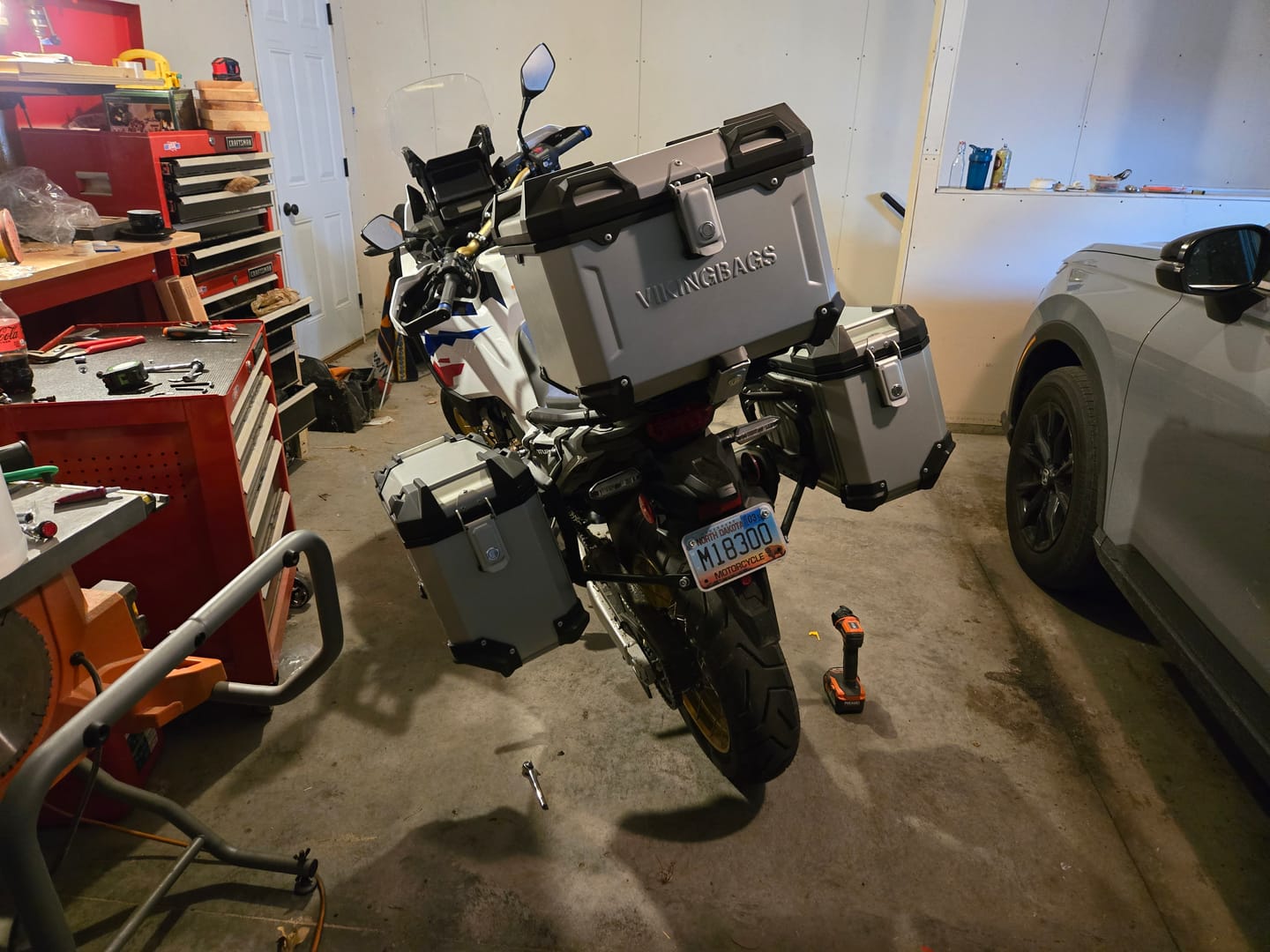 Customer photo review of 45L - Apex XL Honda CRF1100L Africa Twin ADV Sports ES Aluminum Side Cases Silver