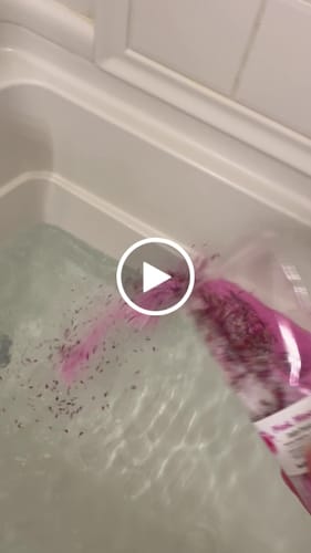 Customer video review of Pink Moon Bath Potion