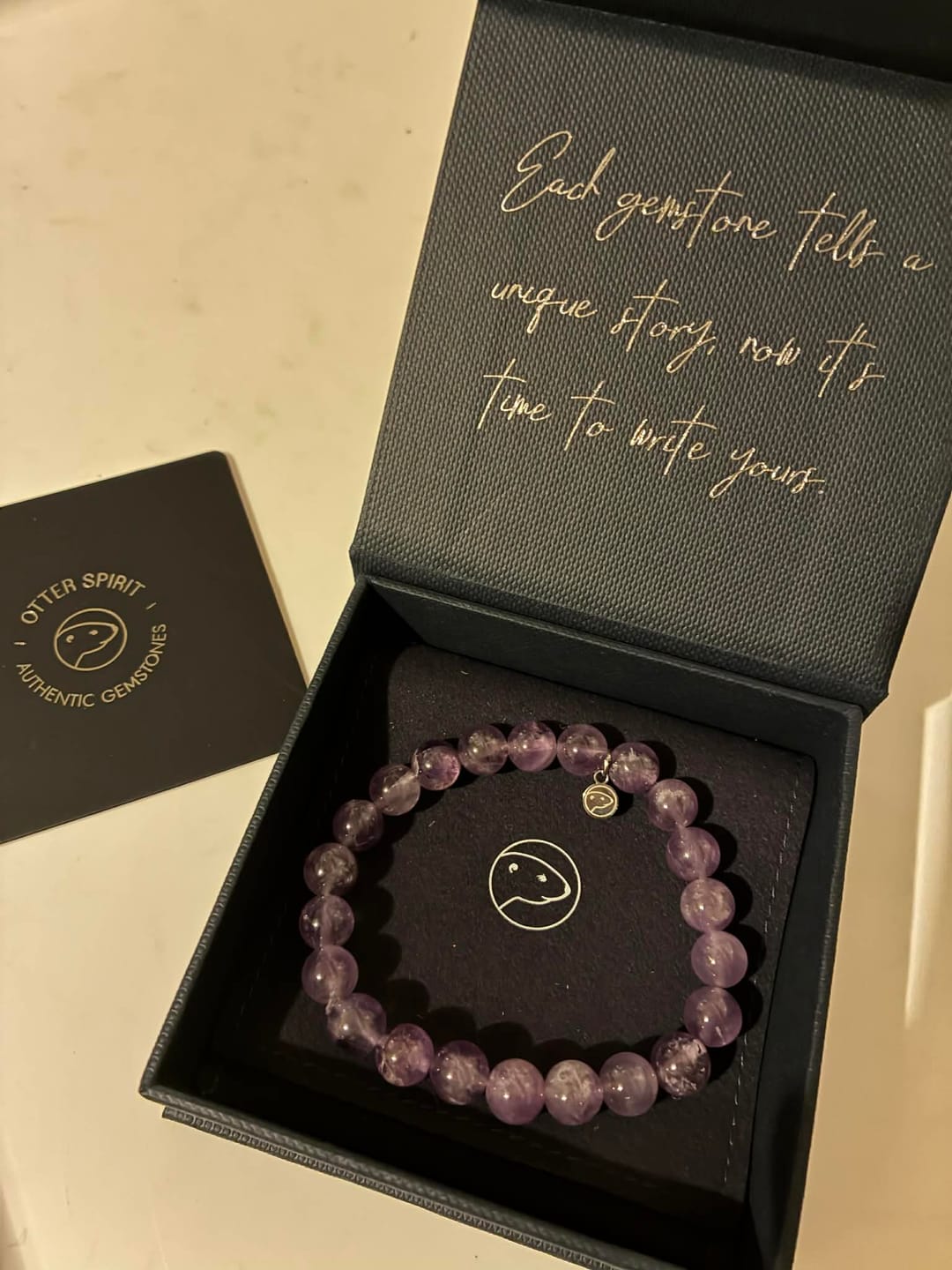 Customer photo review of Amethyst Bracelet