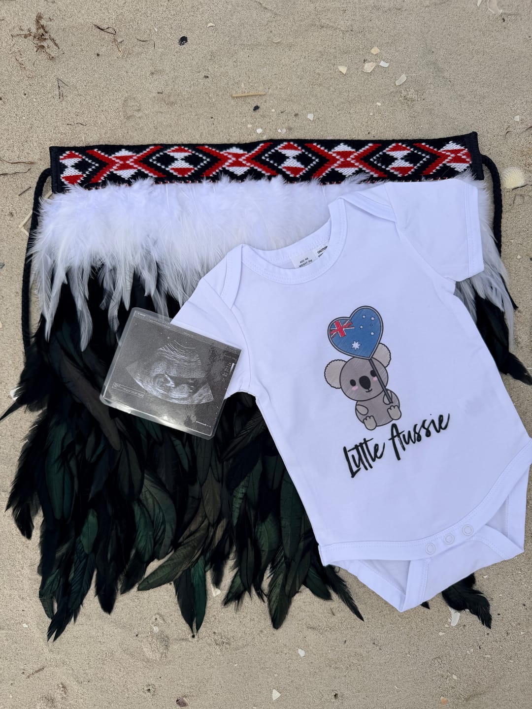 Customer photo review of Ngapuhi Newborn Maori Baby Korowai