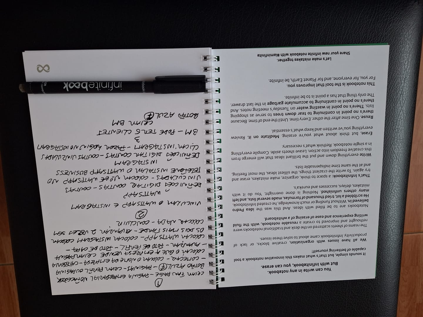 Customer photo review of Infinitebook Sporting A5