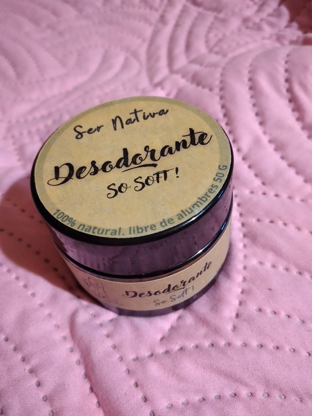 Customer photo review of Desodorante natural So Soft