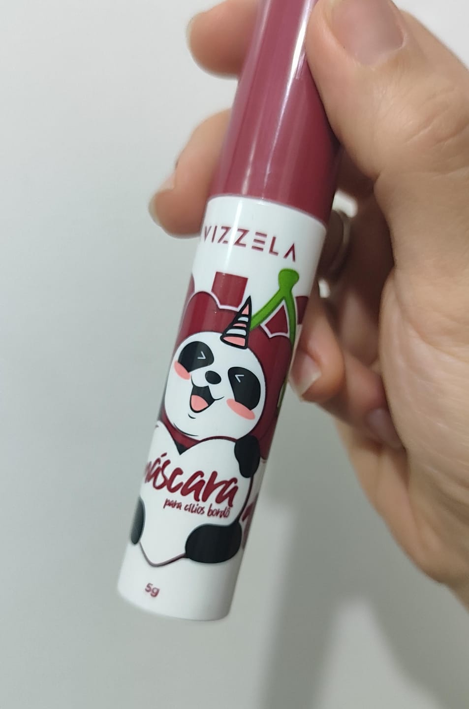 Customer photo review of Máscara para Cílios Big No Panda Cherry - Bordô