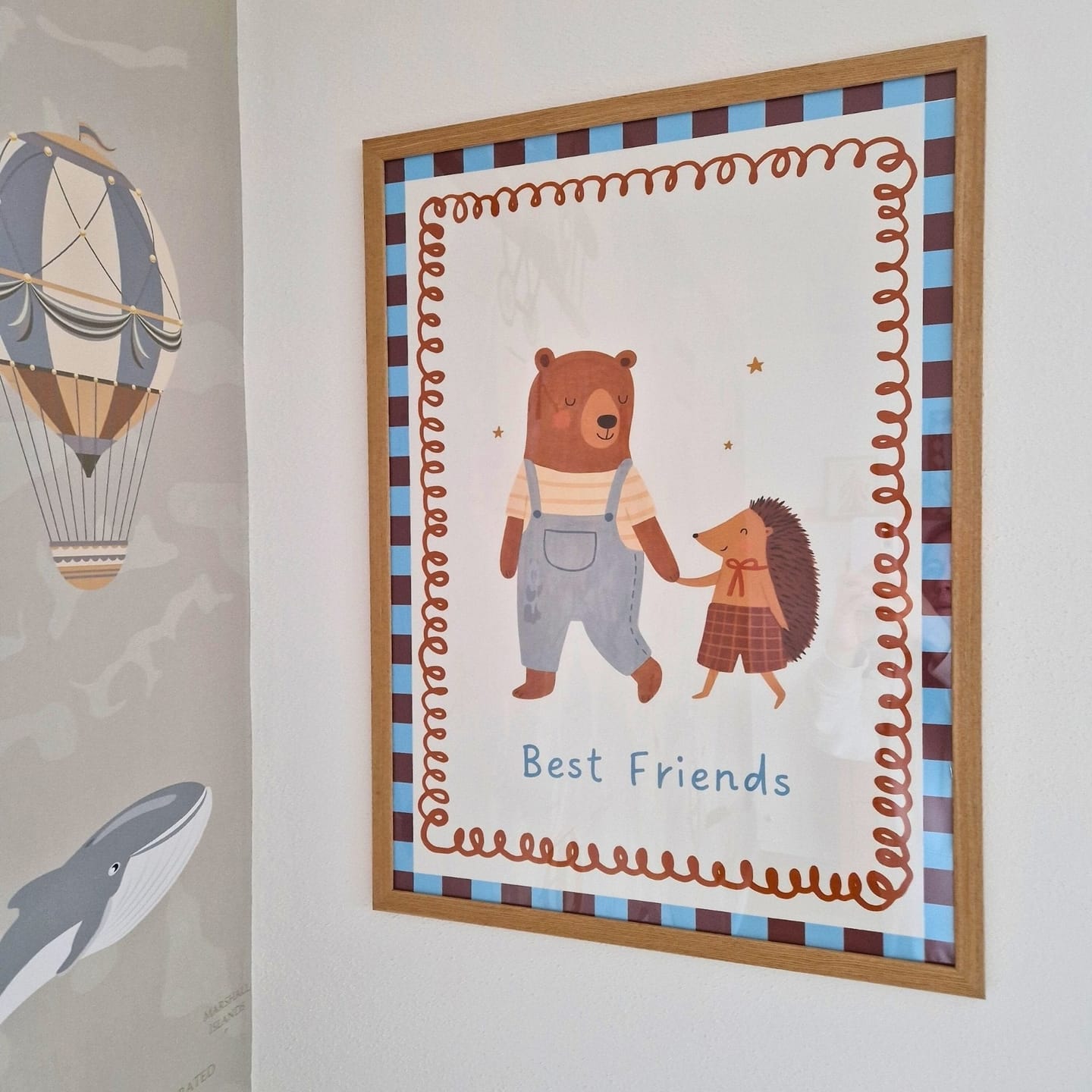 Customer photo review of Best Friends Nursery Print