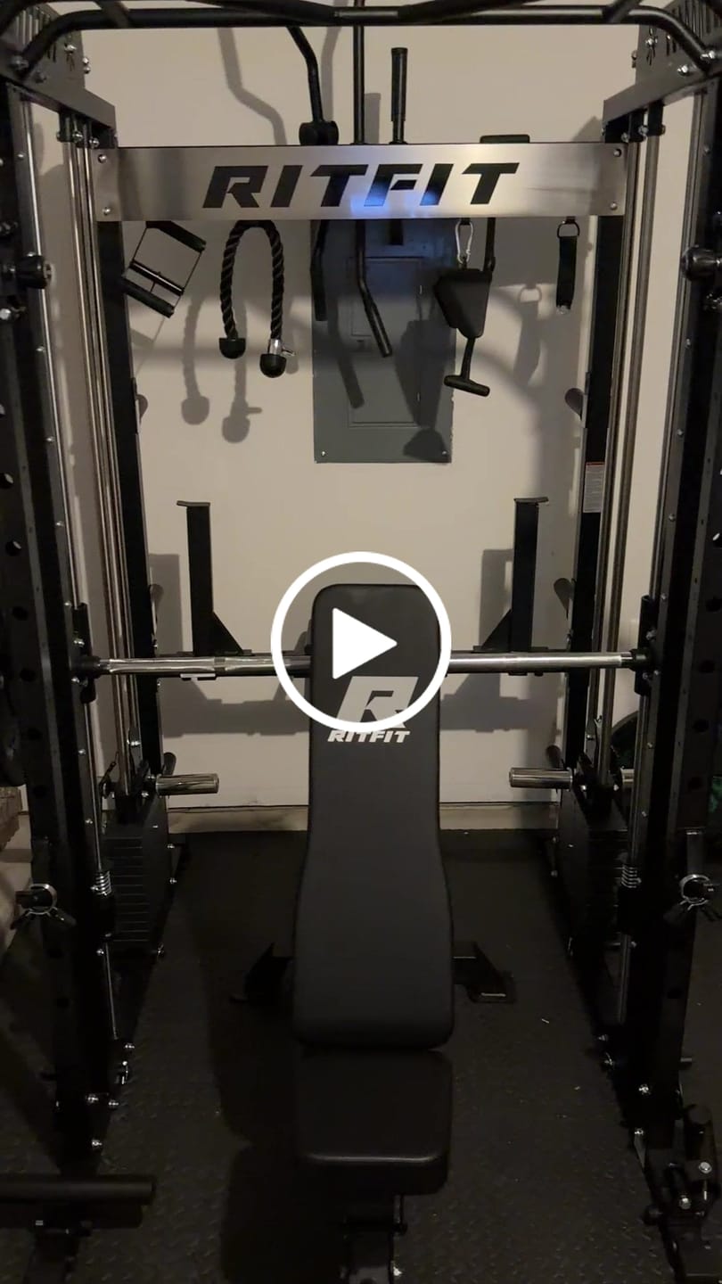 Customer video review of RitFit M1 PRO Smith Machine Weight Stack Home Gym Package
