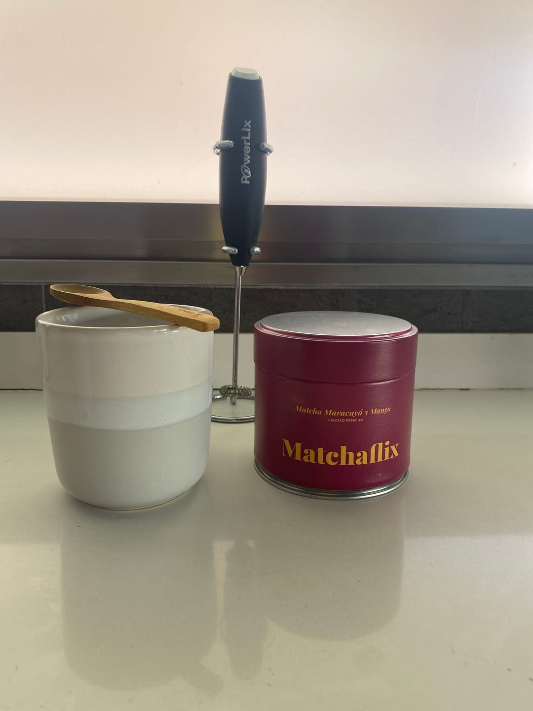 Customer photo review of Té Matcha Premium Maracuyá y Mango