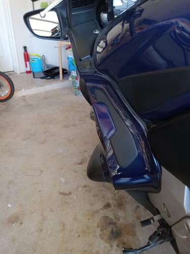 Customer photo review of HONDA MOTORCYCLE BLUE P. PB255P | OEMatch Automotive Spraycan