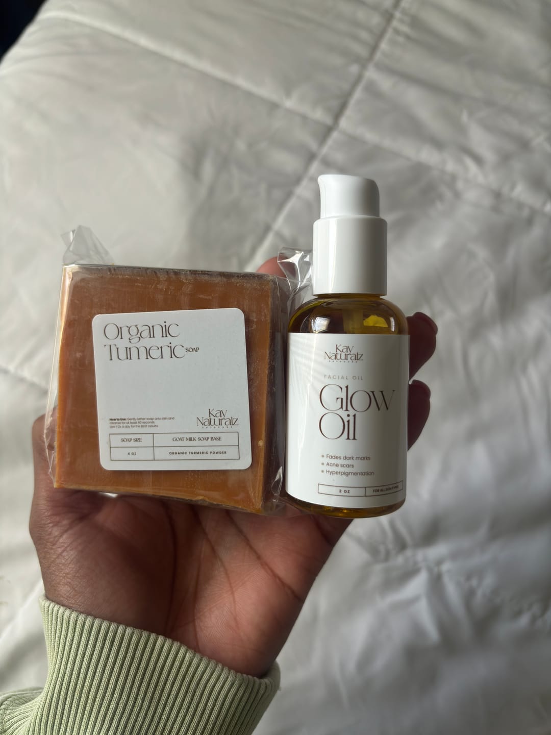 Customer photo review of Duo Skincare Bundle