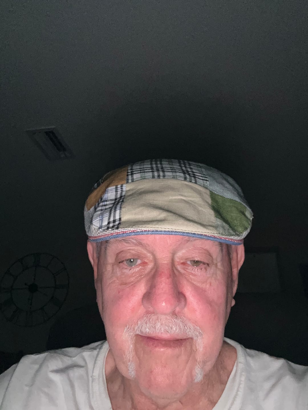 Customer photo review of Donegal Touring Cap Patchwork Linen