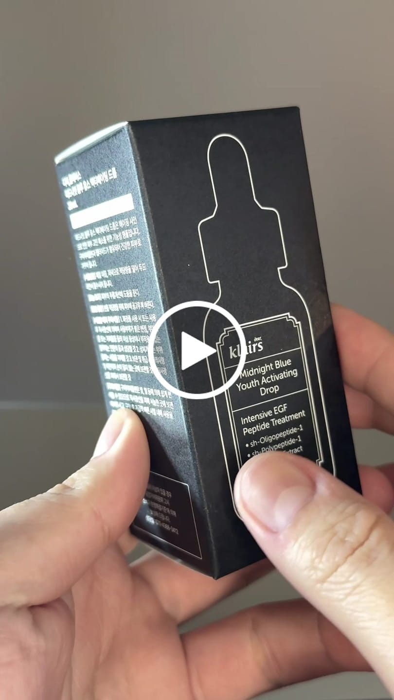 Customer video review of EGF Blue Youth Activating Drop