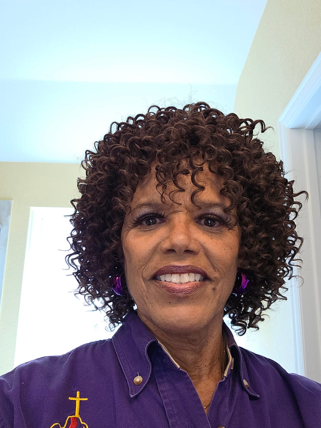Customer photo review of Model Model Clair Human Hair Blend Full Wig - BB-010