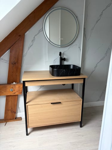 Customer photo review of Baguette Depart/Finition aluminium pour /PVC/SPC/Feuille de pierre