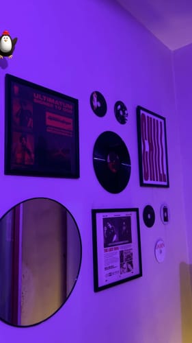 Customer photo review of CUSTOM VINYL RECORDS - WALL DECOR