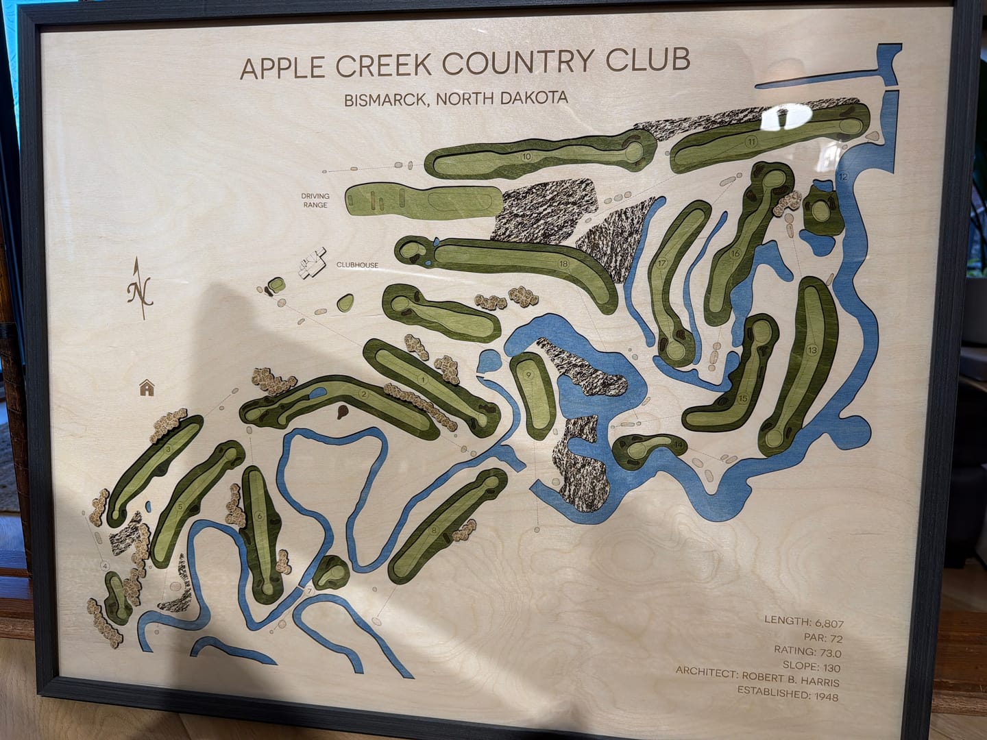 Customer photo review of Custom 3D Multi-Layer Golf Map
