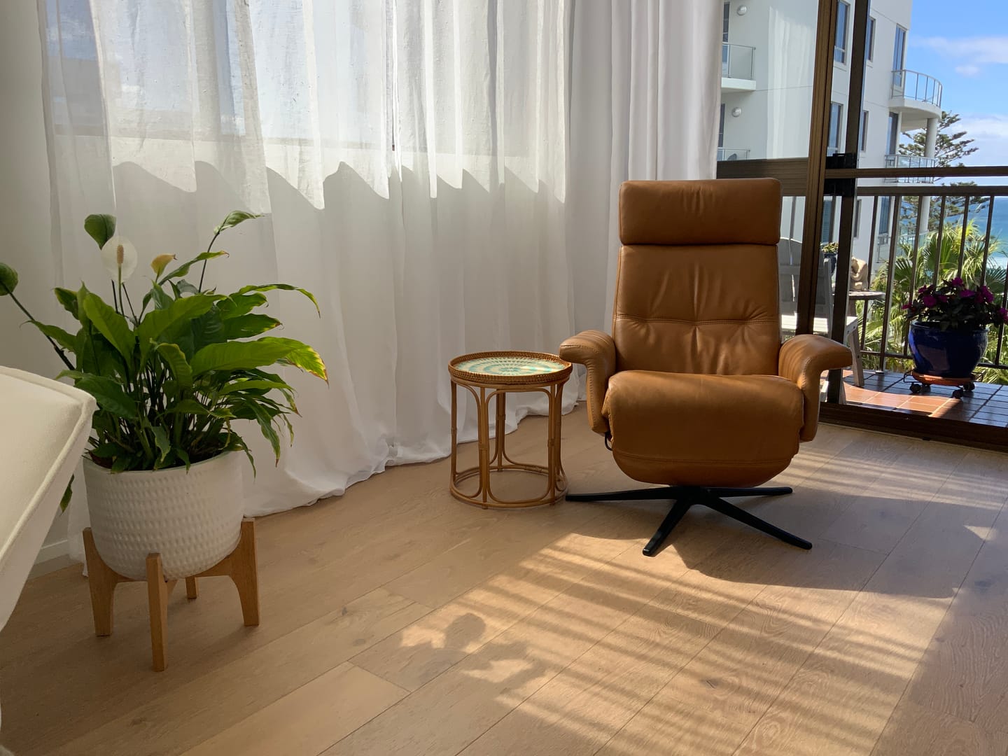Customer photo review of Serene Rattan Table