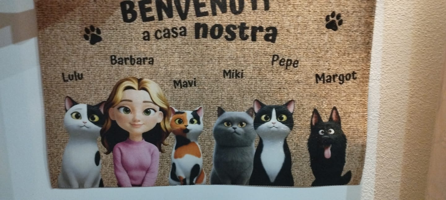 Customer photo review of Casa nostra - Zerbino personalizzato