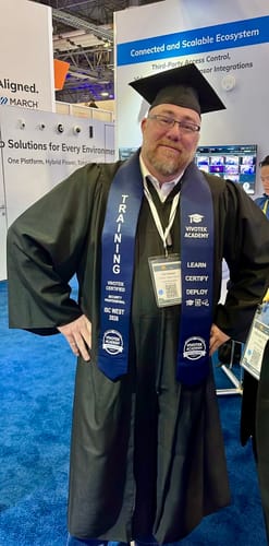 Customer photo review of Quick CUSTOM Order 4.5" Sewn Satin Graduation Stole