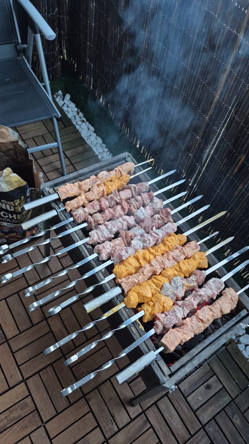 Customer photo review of Lamm-Schaschlik-Original – zart mariniert aus der Lammkeule | mySchaschlik